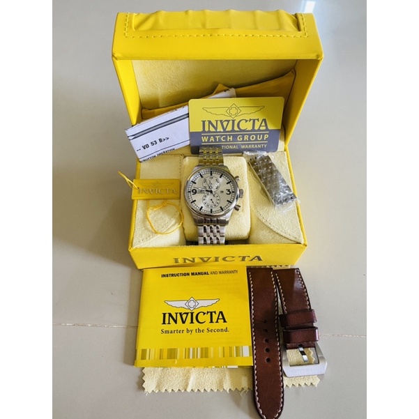 Invicta Speciality Quartz Mens 48mm Chronograph Indicator SS Bracelet Watch (Model No.0366)