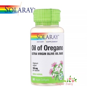 Solaray Oil of Oregano 150 mg 60 Vegan Softgels น้ำมันออริกาโนสกัด 60 เม็ด