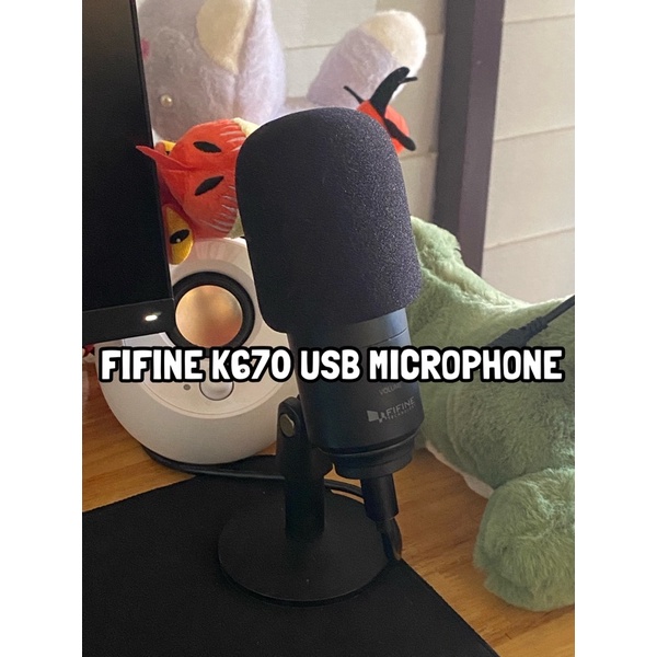 FIFINE K670 USB MICROPHONE ไมค์บันทึกเสียง USB สำหรับการสตรีม PODCASTING และ Live สด
