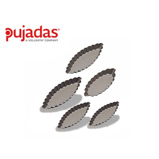 PUJADAS แม่พิมพ์เรือทรงวงรีขอบหยัก สแตนเลส304 เคลือบสารกันติด PUJ1-716