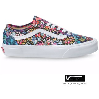 VANS OLD SKOOL TAPERED LIBERTY FABRICS MULTI BLACK FLORAL SNEAKERS สินค้ามีประกันแท้