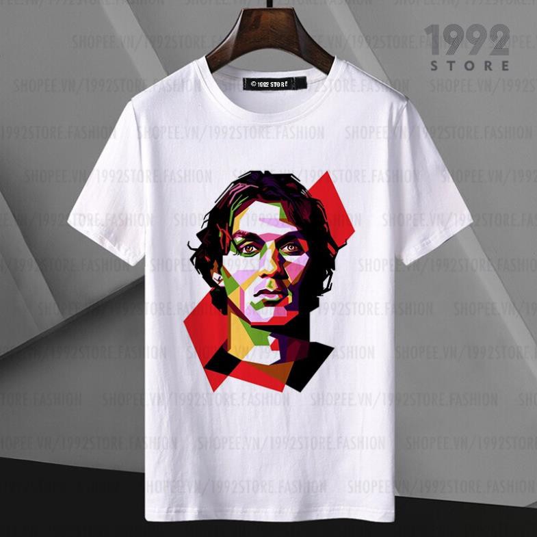 เสื้อยืดแขนสั้น Paolo Maldini Pop Art