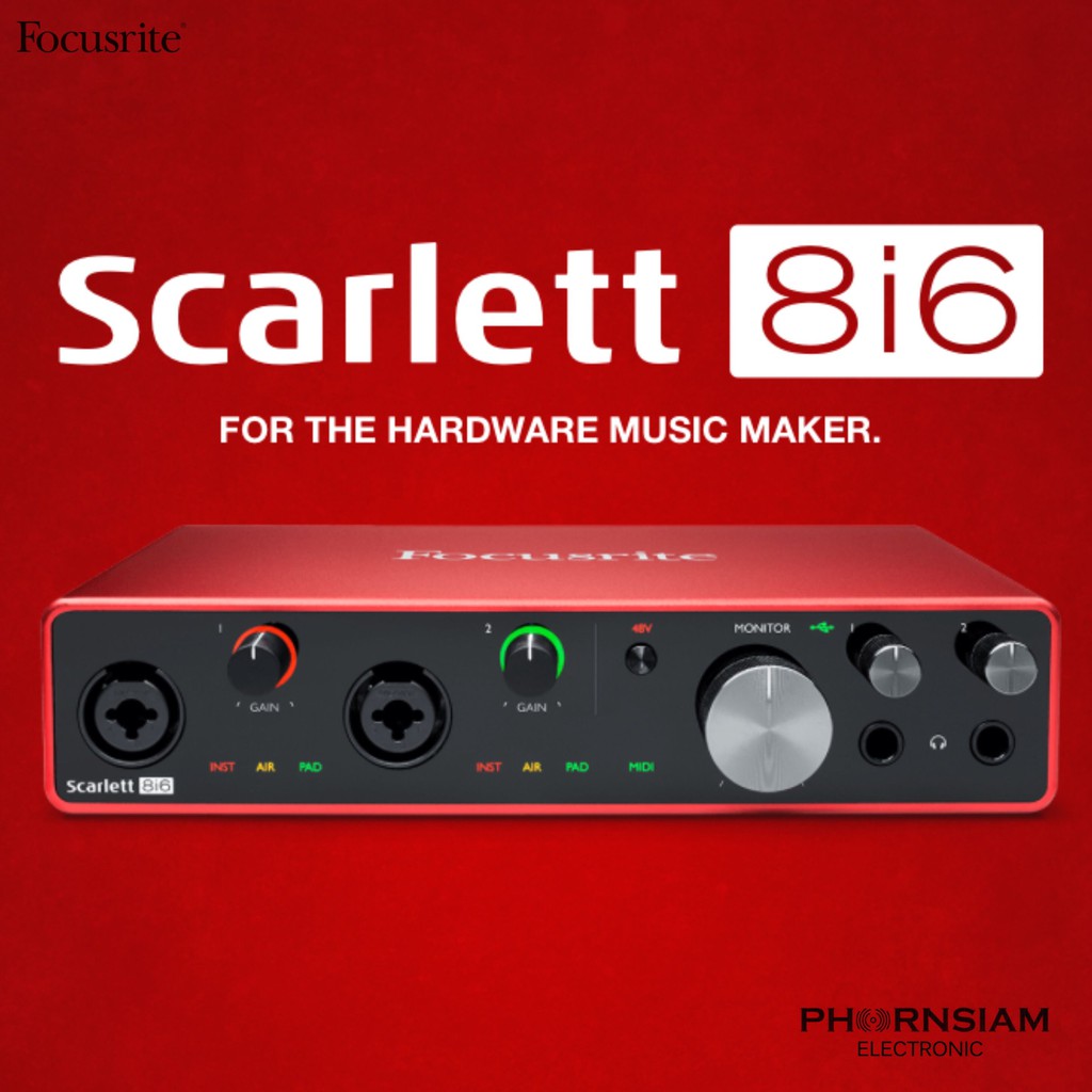 Phornsiamelectronic Focusrite Scarlett 8i6 Gen3