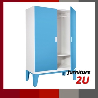 (เส่งฟรีกทม/ปริมณฑล) ตู้เสื้อผ้าเหล็กบานเปิดทึบ 120*57*200ซม.ทนใช้ได้จริง10ปี ไม่ต้องกลัวปลวก