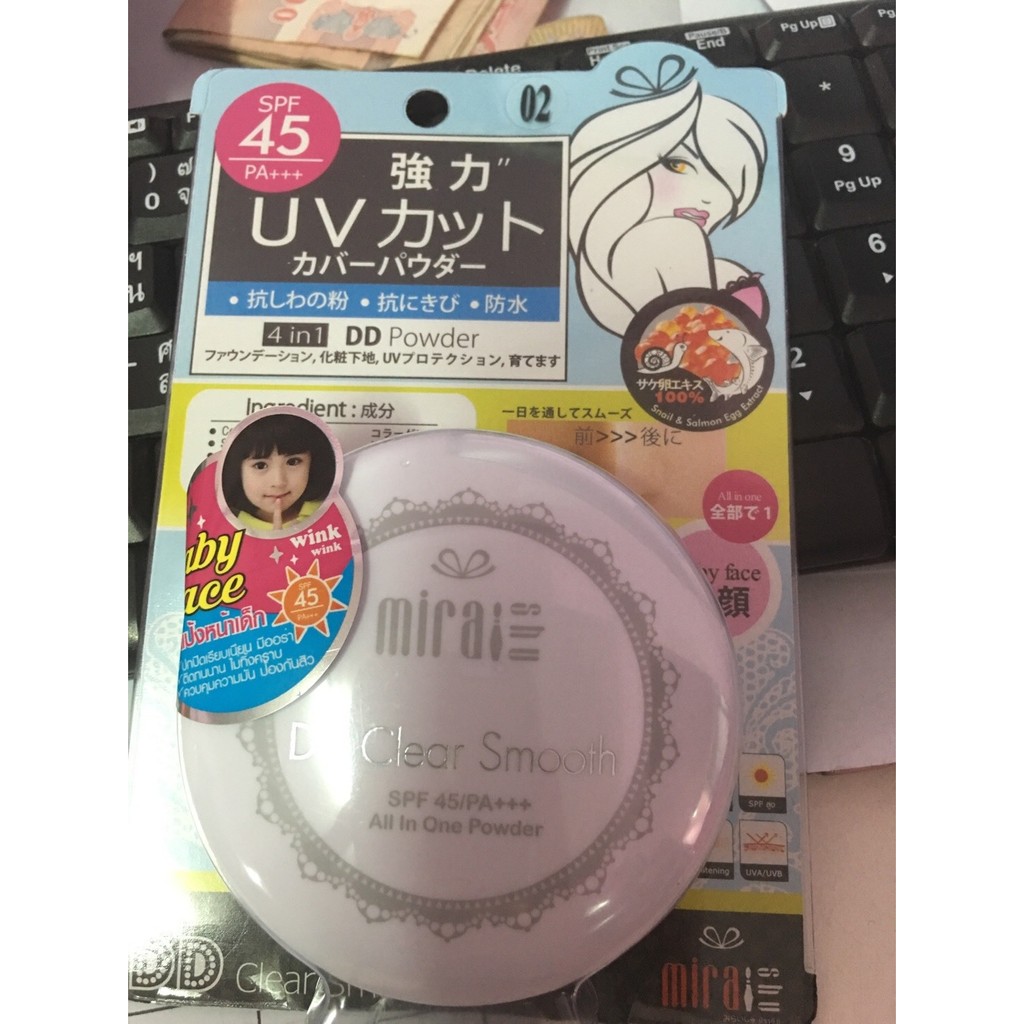 Mirai Shu DD Clear Smooth Powder Spf 45