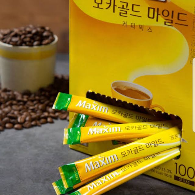 กาแฟmaxim 3in1 นาด12g / 모카골드/หมดอายุ2027.07.07