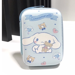 CINNAMOROLL  กล่องใส่ PWB , HDD , หูฟัง , เอนกประสงค์, Size L ลาย CINNAMOROLL  งานดี evaกันกระแทก ขนาด13.5x9.5x3.5cm MNN