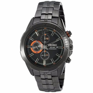 นาฬิกาข้อมือผู้ชาย Seiko Solarรุ่นSSC383-ฺBlack