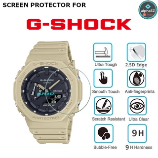 Casio G-Shock GA-2100-5A Casioak TMJ Series 9H ฟิล์มกระจกนิรภัยกันรอยหน้าจอ GA2100