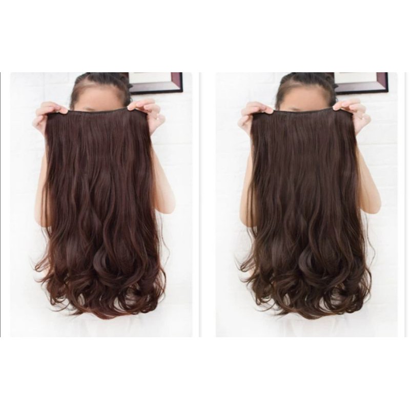แฮร์พีช  haipiece   แฮร์พีชลอน ยาว40cm-50cm สระได้ หนีบตรงได้ หวีได้ เพิ่มความหนา ทนความร้อนได้ พร้อมส่ง