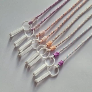 สินค้าใหม่! สายคล้องแมส แบบเชือกลายสีหวาน