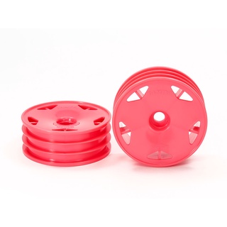 TAMIYA 47400 2WD OFF-ROAD ASTRAL DISH FRONT WHEELS (60/19) (PINK)