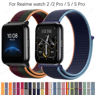 สายนาฬิกาข้อมือไนล่อน อุปกรณ์เสริม สําหรับ Realme watch 2 Realme watch 2 Pro Realme watch S S Pro