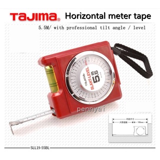 TAJIMA multi-function tape measure 5.5M  with horizontal scale function measuring tape