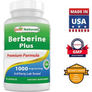 Best Naturals Berberine Plus 1000 mg 60 Capsules