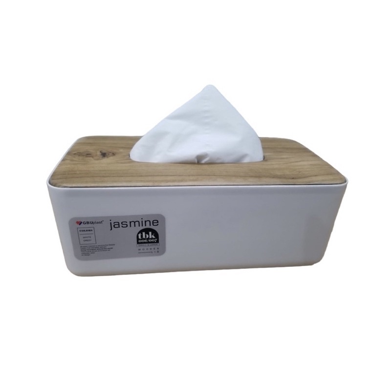 JASMINE GBU TISSUE HOLDER / AESTHETIC TEAK WOOD GBU TISSUE BOX