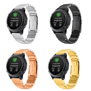 สายสเตนเลสสตีลสำหรับสายรัด Garmin Fenix 5 Forerunner 935 Smart Watch