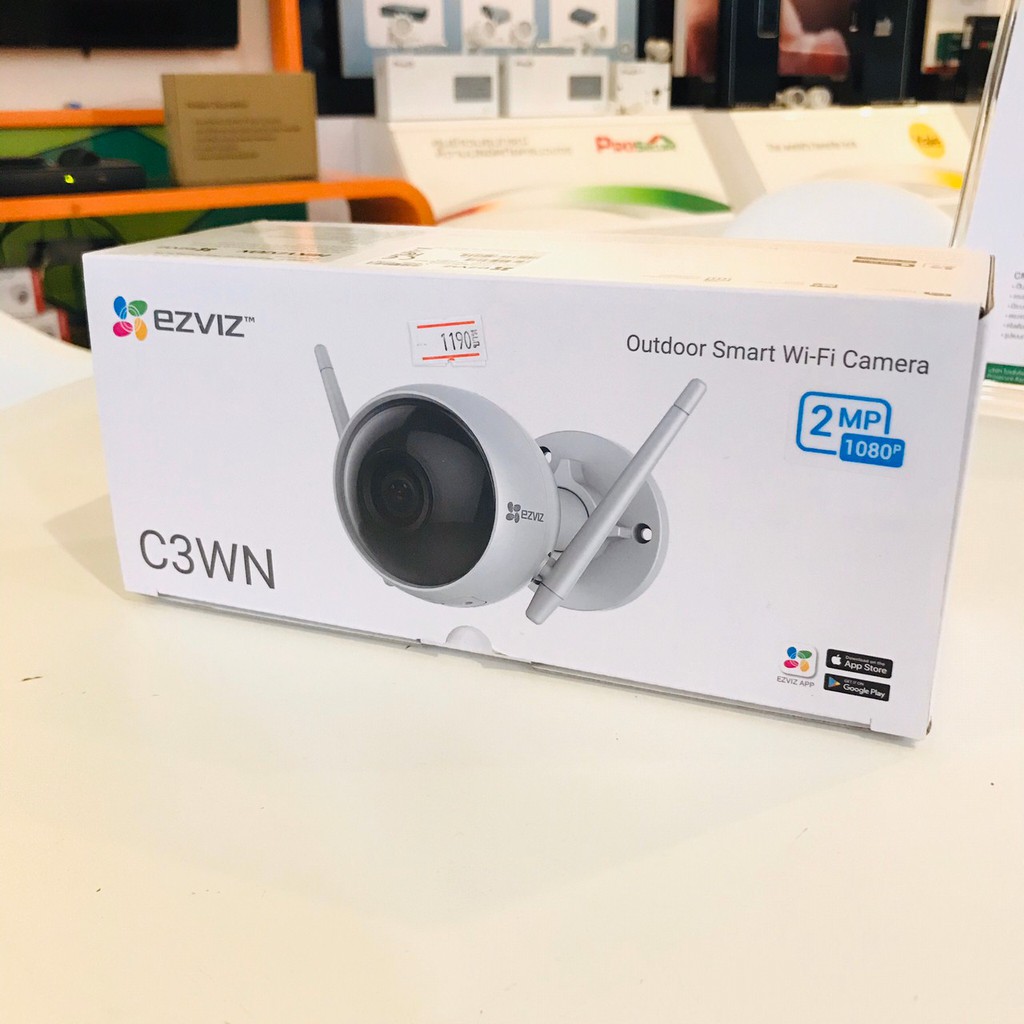 กล้องวงจรปิด EZVIZ C3WN 1080P OUTDOOR WI-FI CAMERA รับประกัน 2 ปี ออกใบกำกับภาษีได้
