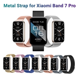 สําหรับ Xiaomi Mi Band 7 pro สายรัดข้อมือ โลหะ ไร้สาย สกรู สายรัดข้อมือ สเตนเลส สําหรับ miband 7 pro สายรัด