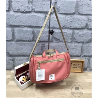 Anello oval mini shoulder bag (outlet) สีชมพู