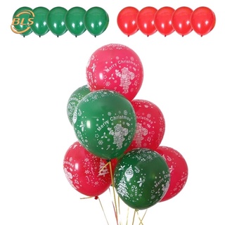 10Pcs Christmas latex Balloons/10inch Foil Print Balloons Birthday Party Decorations