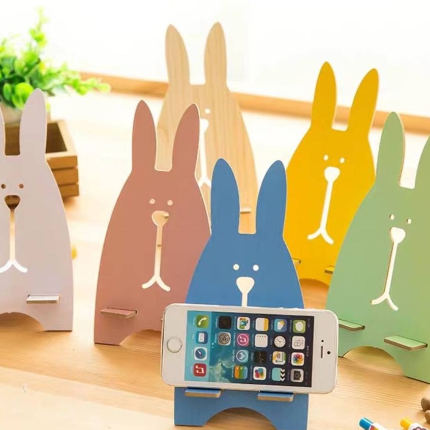 ที่ตั้งโทรศัพท์มือถือ / แท็บเล็ต ลายกระต่าย#A061