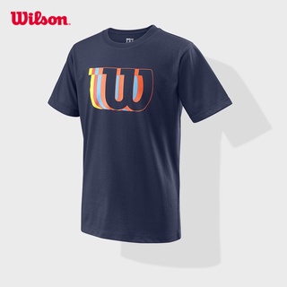 [S-5XL]เสื้อยืดคอกลม แขนสั้น ผ้าฝ้าย พิมพ์ลาย Wilson Wilson BLUR แฟชั่นฤดูใบไม้ผลิ สําหรับผู้ชาย