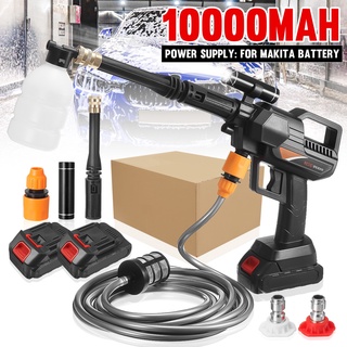 เครื่องกําเนิดโฟม แรงดันสูง 21V 1800W พร้อมโคมไฟ 80 บาร์ สําหรับล้างรถยนต์