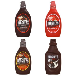 เฮอร์ชีส์ น้ำเชื่อม &amp; ท็อปปิ้ง Hersheys Syrup &amp; Topping รสชาติเข้มข้นหอมมัน เหมาะกับของหวานหลากชนิด เช่นไอศครีม มิลค์