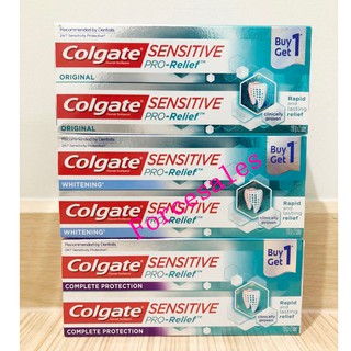 Colgate ยาสีฟัน คอลเกต เซนซิทีฟ โปรรีลีฟ ออริจินัล/ไวท์เทนนิ่ง/คอมพลีท โปรเทคชั่น แพคคู่ 110 กรัม