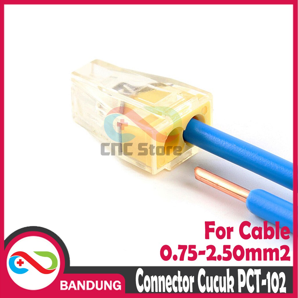 TERMINAL CUCUK 2 สาย PCT 102 ไม่ใช่ WAGO 773 PUSH CONNECTOR STAB