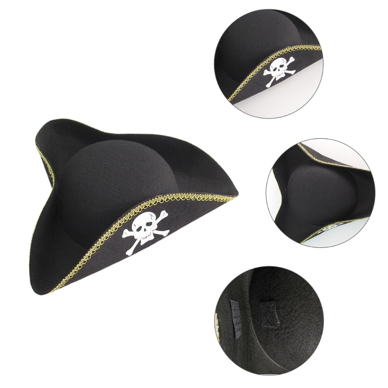 Bbd Creepy หมวกทริคออร์นสำหรับคอสเพลย์HALOWEEN สไตล์โจรสลัด