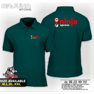 เสื้อโปโล แขนสั้น พิมพ์ลายโลโก้ Ninja Express สําหรับผู้ชาย