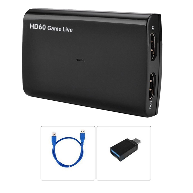 การ์ดวิดีโอเกม 1080P Hdmi Usb 3.0 Hdmi Hd60 Hd สําหรับเล่นเกม Drt #8