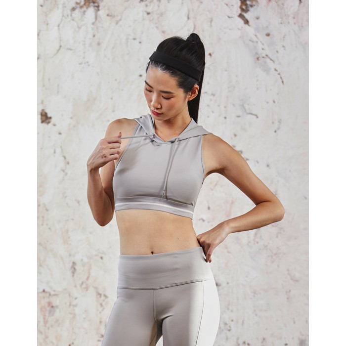GARDENA HOODIE BRA - COOL GREY