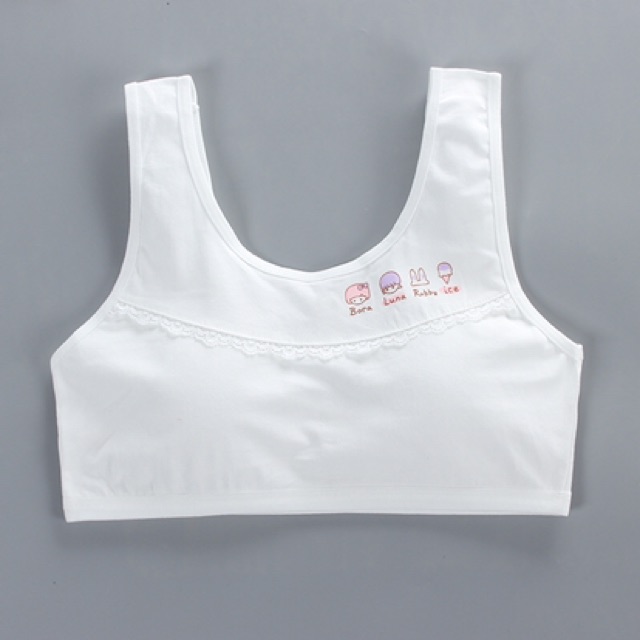 เสื้อในเด็ก first bra เสื้อในเด็กสาว แบบสวม  มีเสริมฟอง พร้อมส่ง ราคา ถูกที่สุด ดีลบีเคเค แกลเลอรีภาพที่ 8