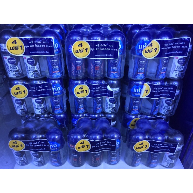 Nivea Men Deep Rollon นีเวีย เมน ดีพ โรลออน ขนาด 25ml/ขวด แพ็คละ 5ขวด สำหรับผู้ชาย