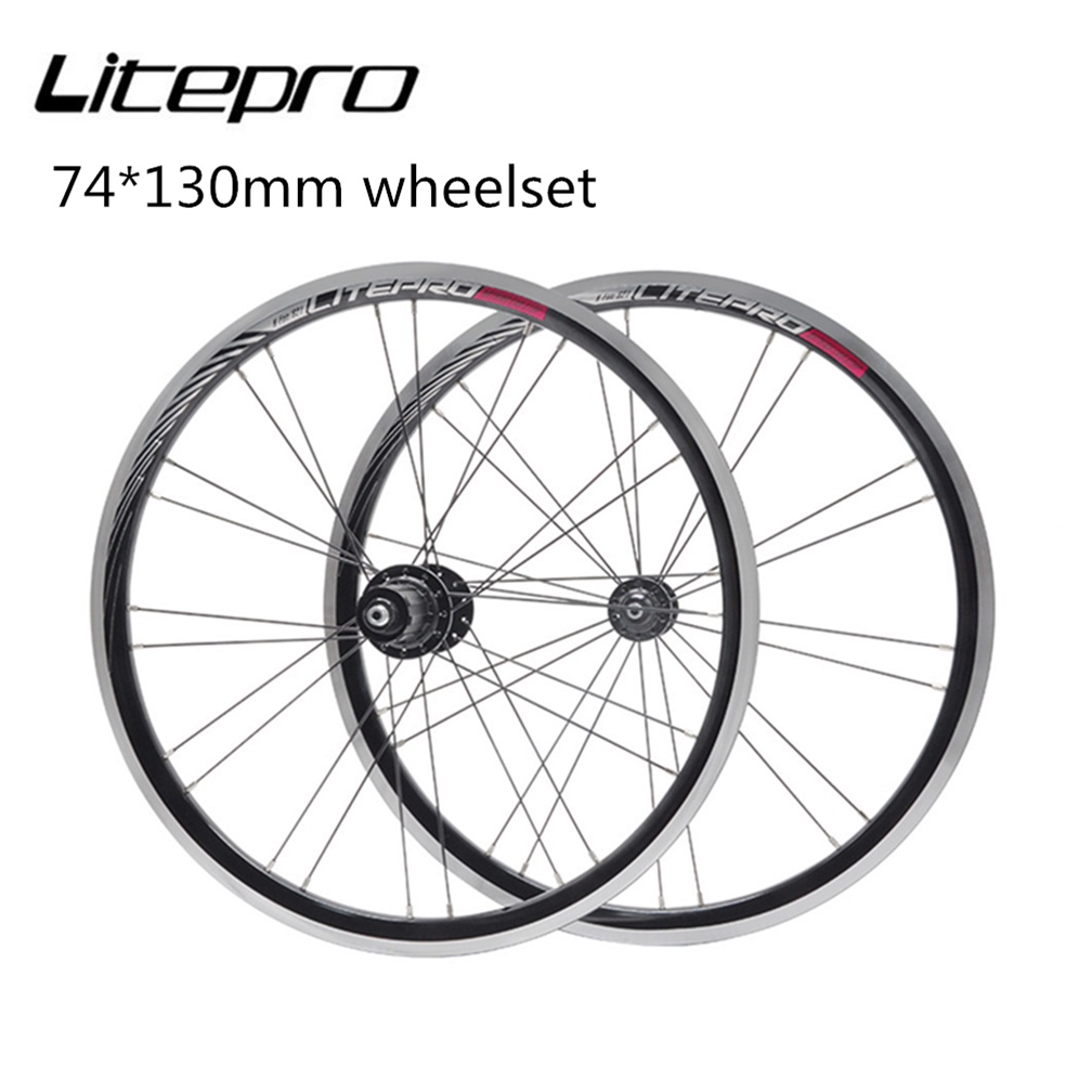 Litepro S21 ดิสก์เบรกจักรยาน 406 451 11 ความเร็ว แบริ่งซีล 4 ชิ้น ขอบล้อจักรยานพับได้ 20 นิ้ว