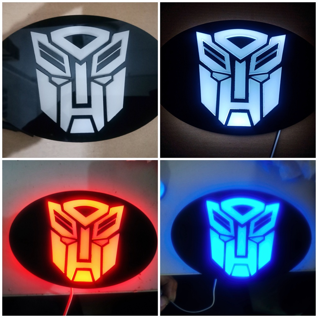 TOYOTA DAIHATSU CAR EMBLEM FULL ACRYLIC LASER 4D ไฟ LED TRANSFORMER โลโก้