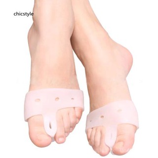 CCS_1 Pair Silicone Toe Hallux Valgus Separator Straightener Bunion Pain Relief Pads