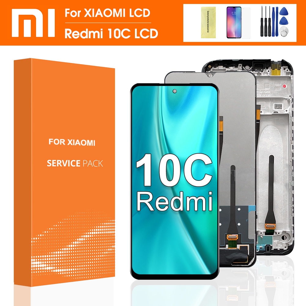 6.71"New Original For Xiaomi Redmi 10C LCD Display Touch Screen Digitizer Assembly With Frame For Re