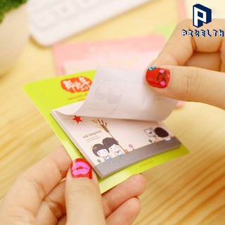 PIXELTH กระดาษโน๊ตมีกาว โพสอิท Post-it การ์ตูน สไตล์เกาหลี คละลาย