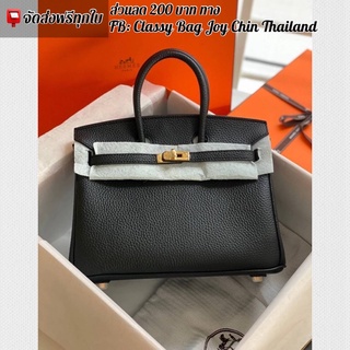 [งานออ ริ]🔥แอร์ เมส รุ่น BIRKIN สีดำหนังคาเวียร์ 25cm.🔥 ภาพถ่ายงานจริงทุกภาพค่ะ