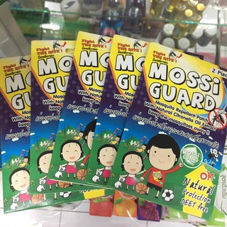 (2ซอง)สติ๊กเกอร์กันยุง Mossi Guard แผ่นแปะกันยุง 1ซองมี 2 ชิ้น