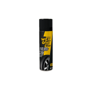 WaxOne Gold Extra Shine Tire Spray สเปรย์เคลือบเงายางรถ ยางดำเงางาม เงาตาแตก น้ํายาเช็ดล้อ 500 ml