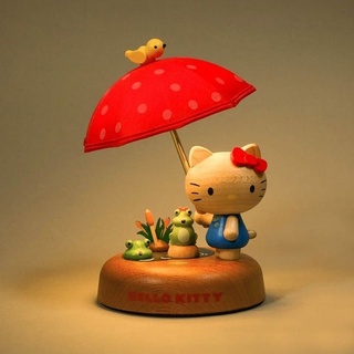 Hello kitty  wooden LED light โคมไฟคิตตี้