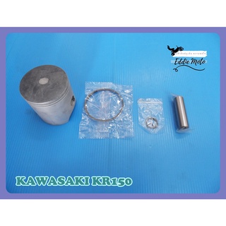 KAWASAKI KR150 PISTON size 1.00 with PISTON RING and PIN SET  // ชุดลูกสูบ พร้อม แหวนสลัก ขนาด 1.00 สินค้าคุณภาพดี