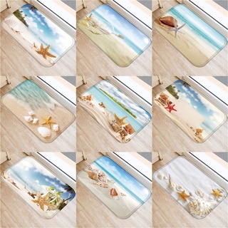 พรมเช็ดเท้า พรมปูพื้น กันลื่น ลายปลาดาว เหมาะกับเดินชายหาด ท…