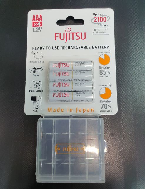 ฟูจิสึถ่านชาร์จFUJITSU/2A-2000mahแผงมี4ก้อน