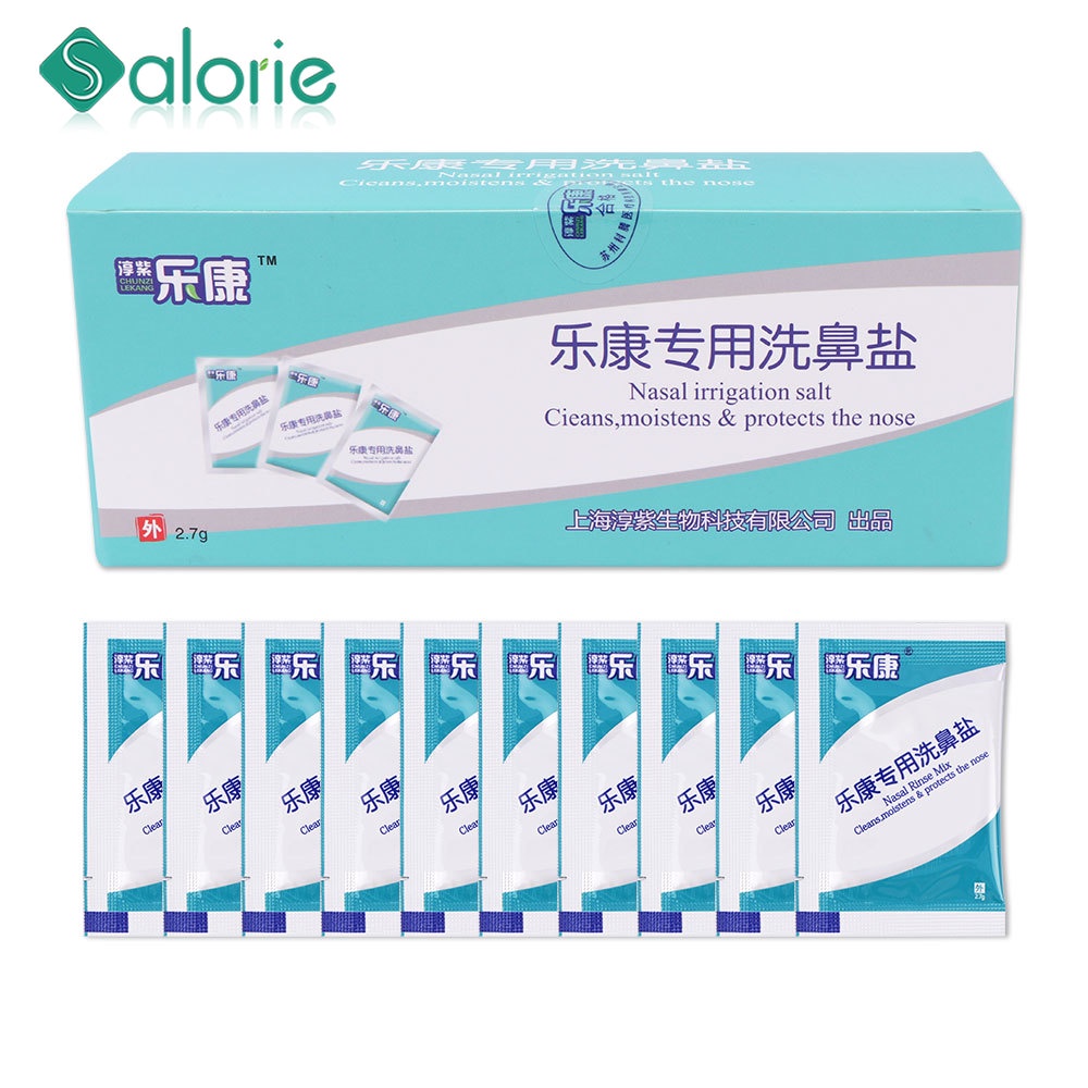 SALORIE 60 Packs Sinus Rinse Nasal Irrigation Salt Nasal Wash Salt